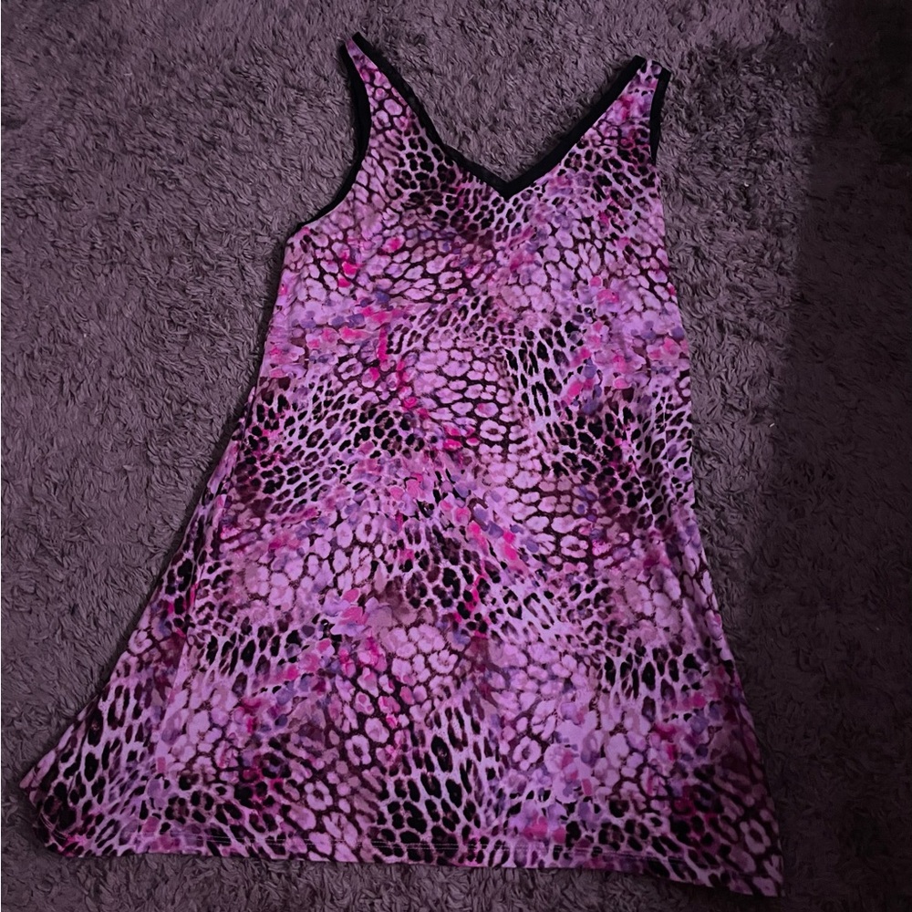 Pink cheetah print nightgown